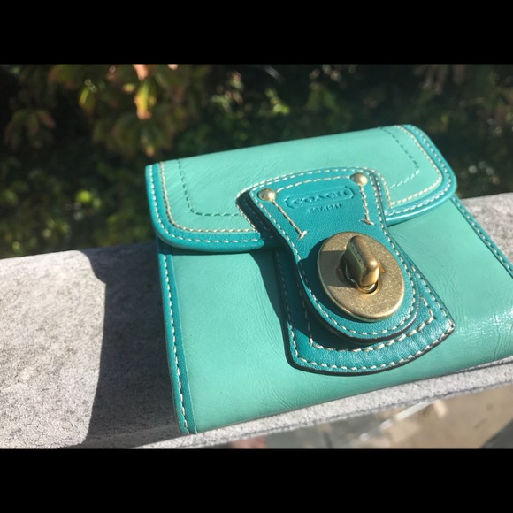 Coach Turquoise Wallet - Picture 5 of 8